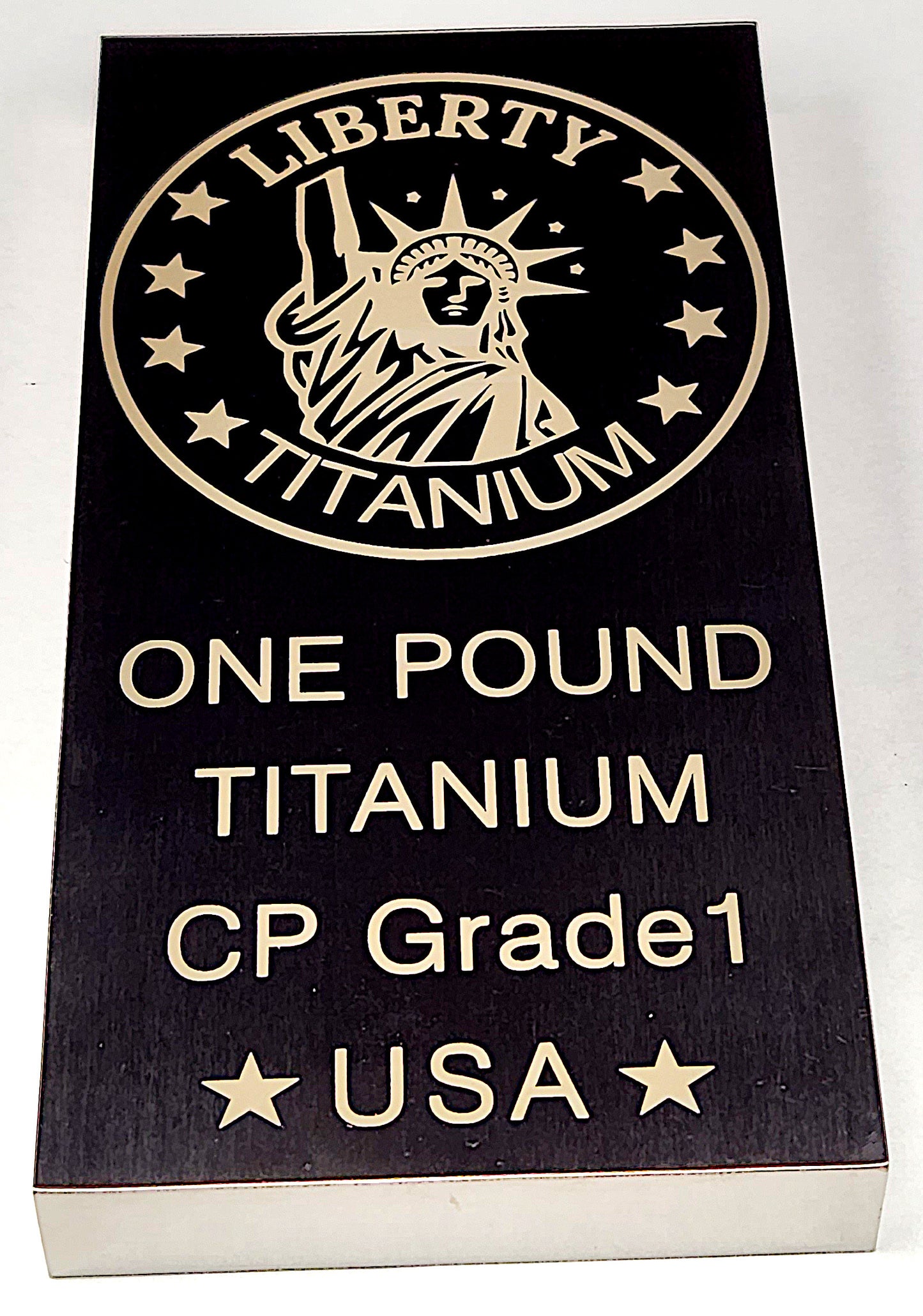 Liberty Titanium Design 1 pound titanium bullion bar by Liberty Copper