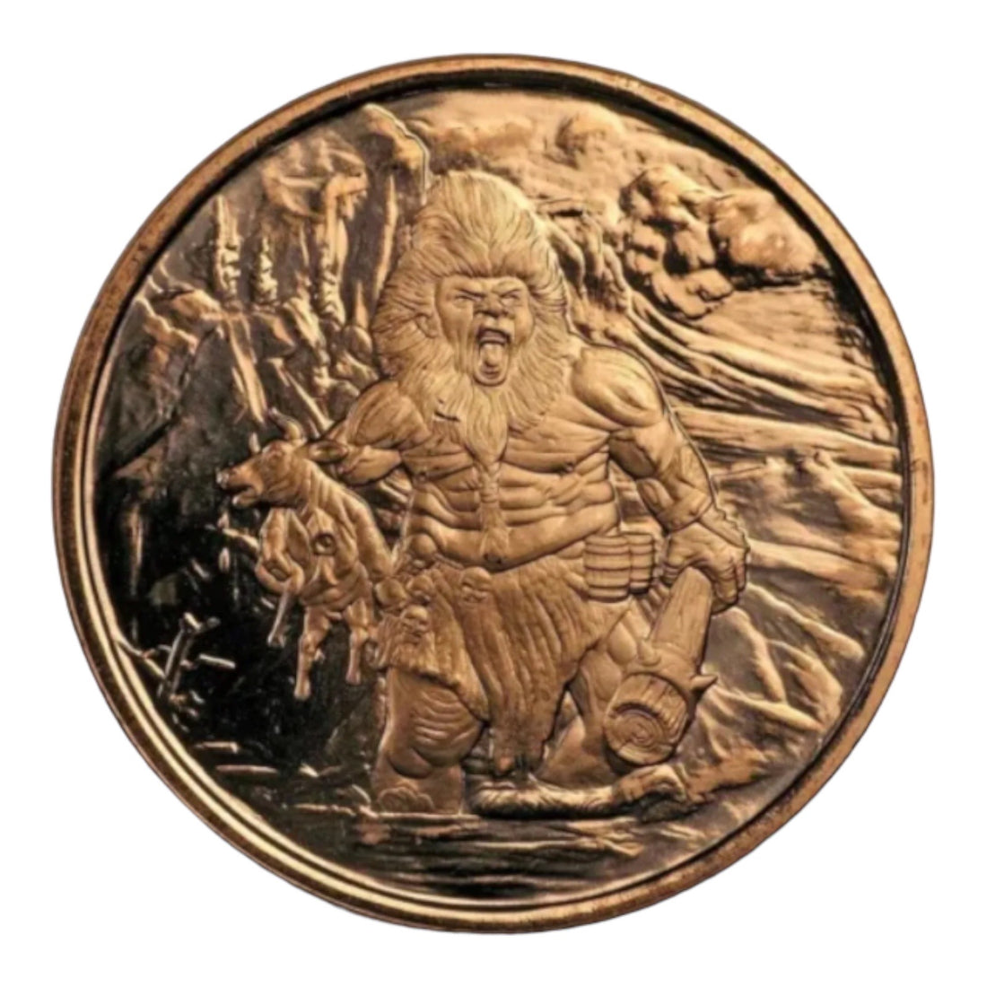 The frost Giant 1 oz copper round
