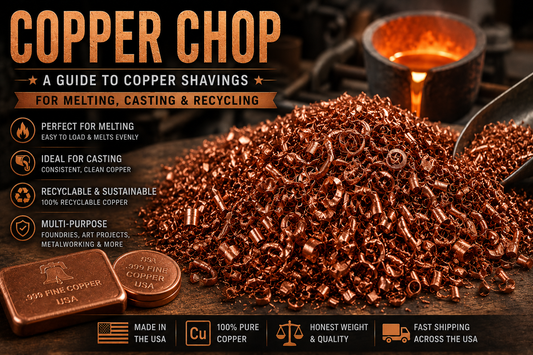 Copper chop and pure copper shavings for melting, casting, foundry work, metalworking and recycling – Liberty Copper USA