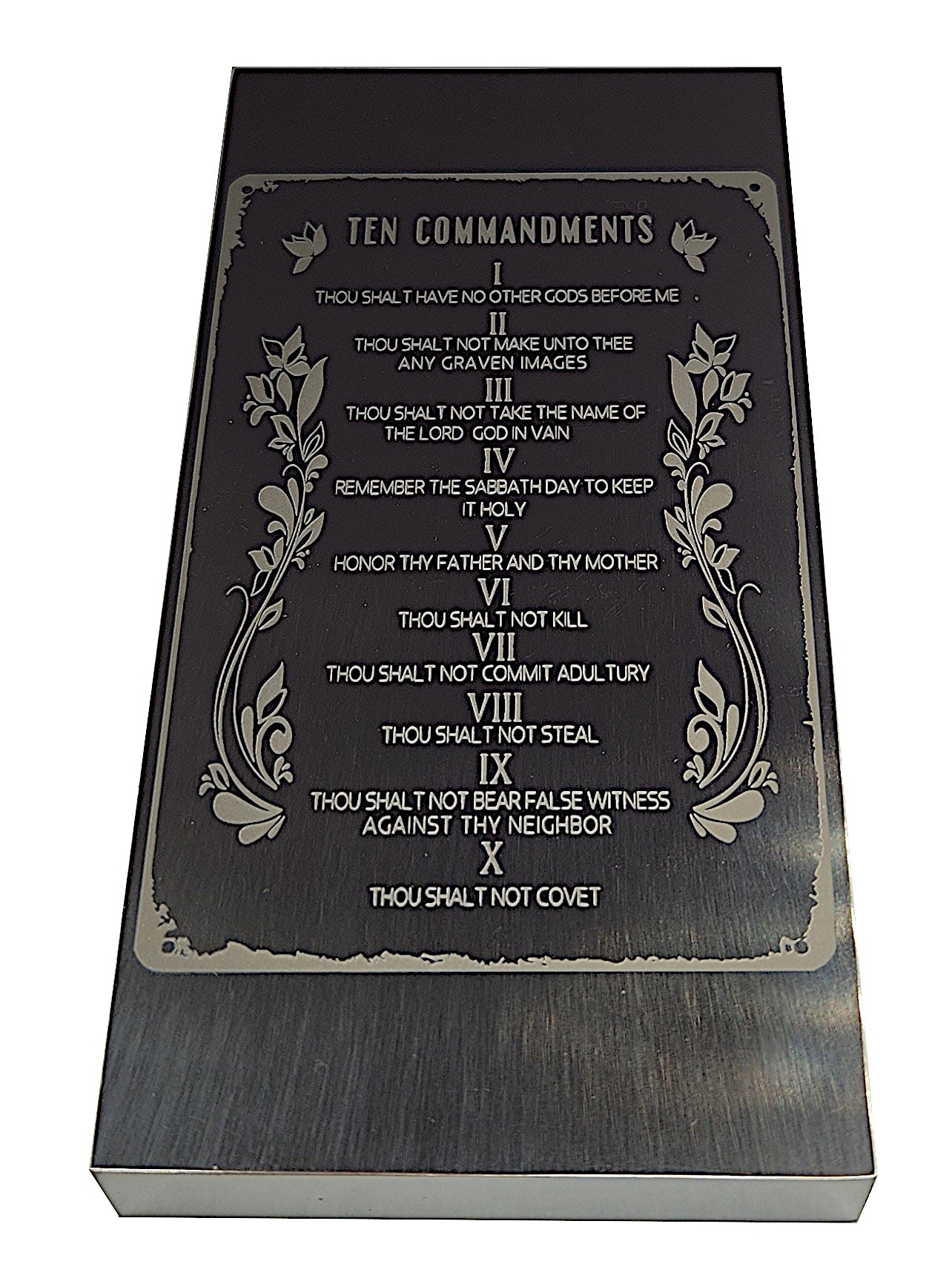 The Ten Commandments 1 lb titanium bar by Liberty Copper