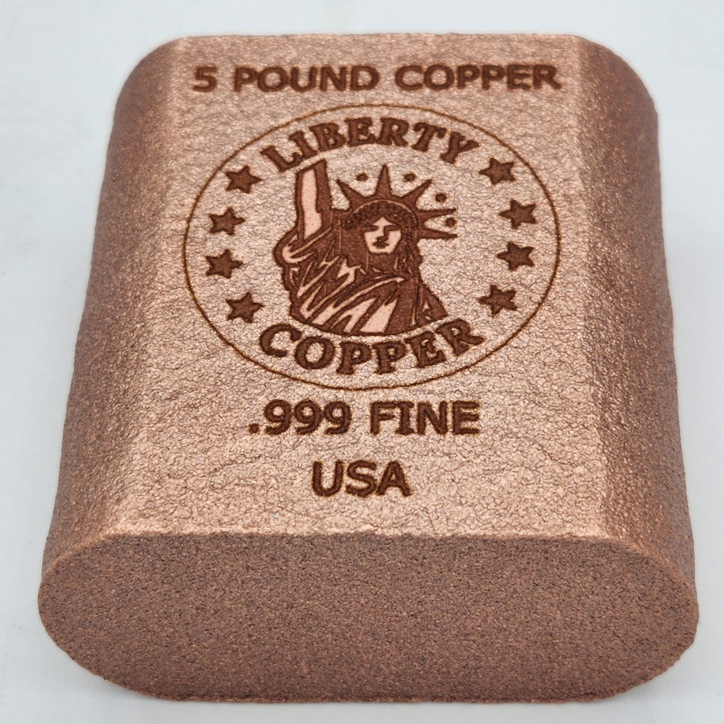 Collectable 5 pound .999 Fine Copper Bullion Bar