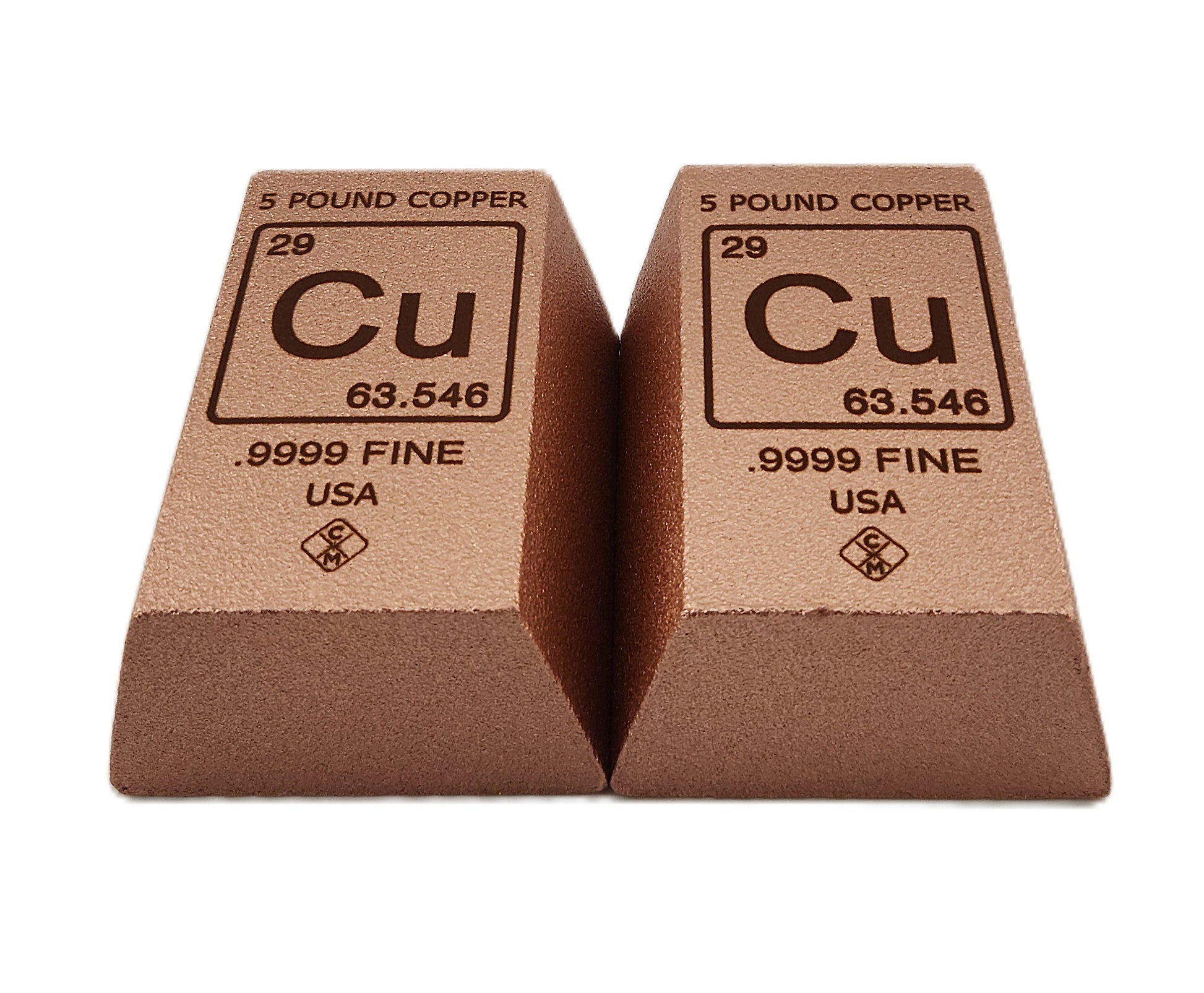 5-pound Trapezoid Copper Bar .999 Fine Bullion Ingot – Chalcolithic Metals