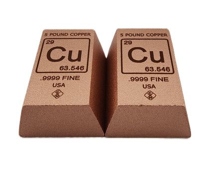 5-pound Trapezoid Copper Bar .999 Fine Bullion Ingot – Chalcolithic Metals