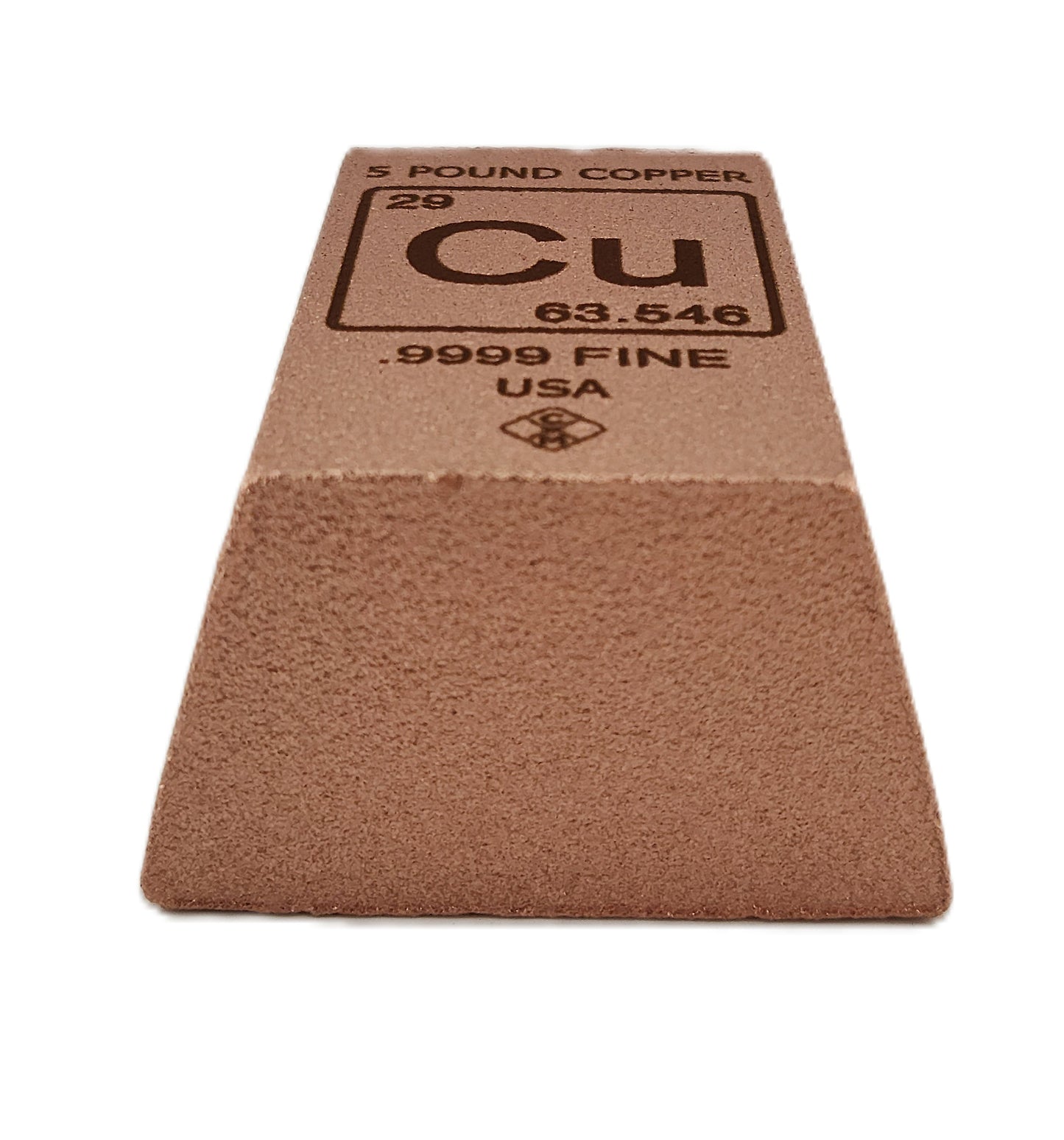 5-pound Trapezoid Copper Bar .999 Fine Bullion Ingot – Chalcolithic Metals