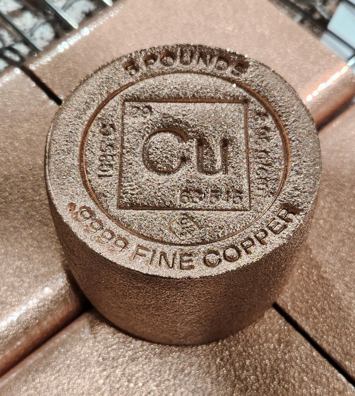 Heavy Metal Bundle – 1 Kilo Bar, 5 LB Rod, Copper Bars & 15 Copper Rounds (.999 Fine Copper)