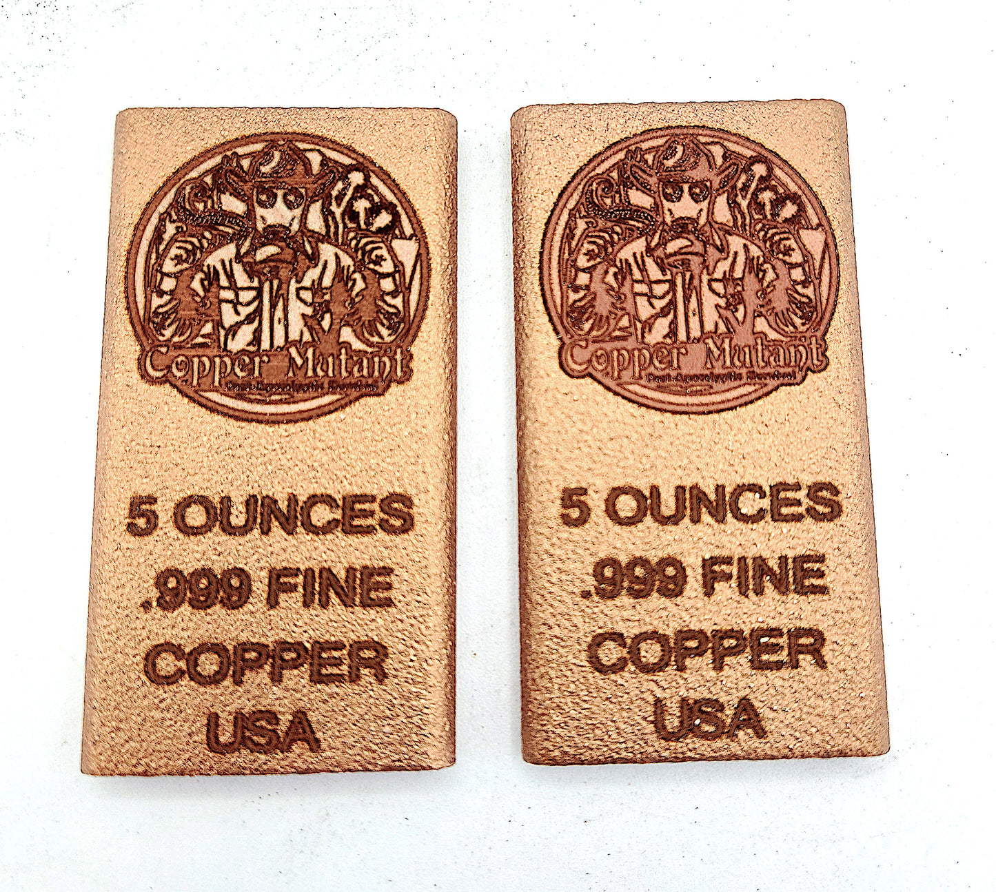 copper mutant 5 oz copper bar by Liberty Copper