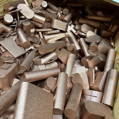 50 lb copper bullion bars, bulk copper lot, .999 fine copper bars, buy bulk copper, copper bullion USA, copper stacking, copper investment, production copper bars, raw copper bars, made in USA copper
