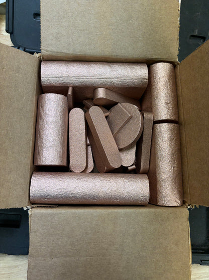50 LB .999 Fine Copper Bullion Bars – Bulk Production Material Lot | Made in USA