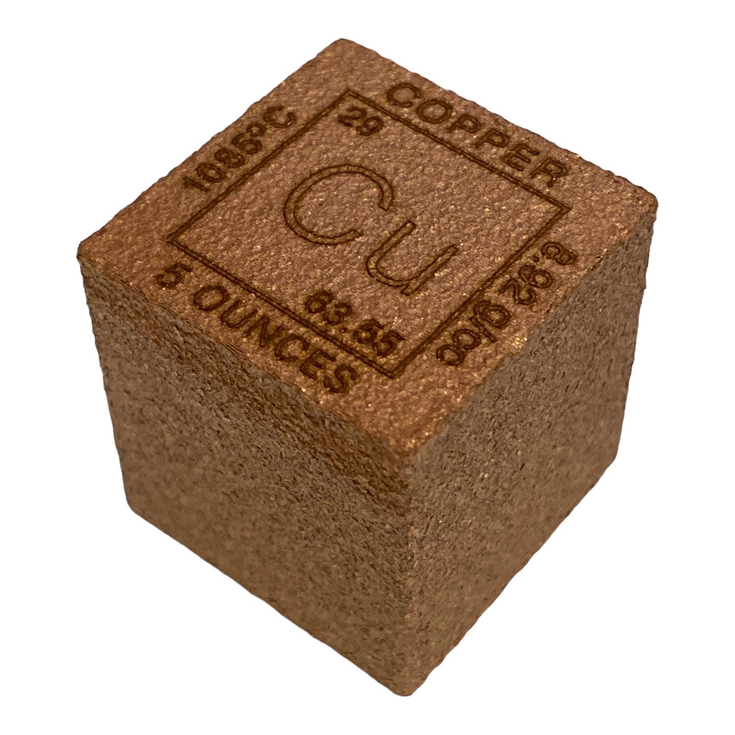 5 oz copper cube .999 Fine Copper Bullion