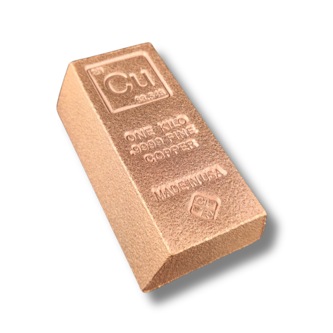 1 Kilo Trapezoid Copper Bar .999 Fine Bullion Ingot – Chalcolithic Metals