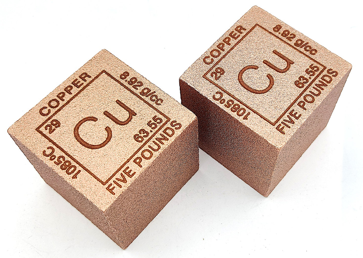 Element Design - 5 Pound Cubes .999 Fine Copper