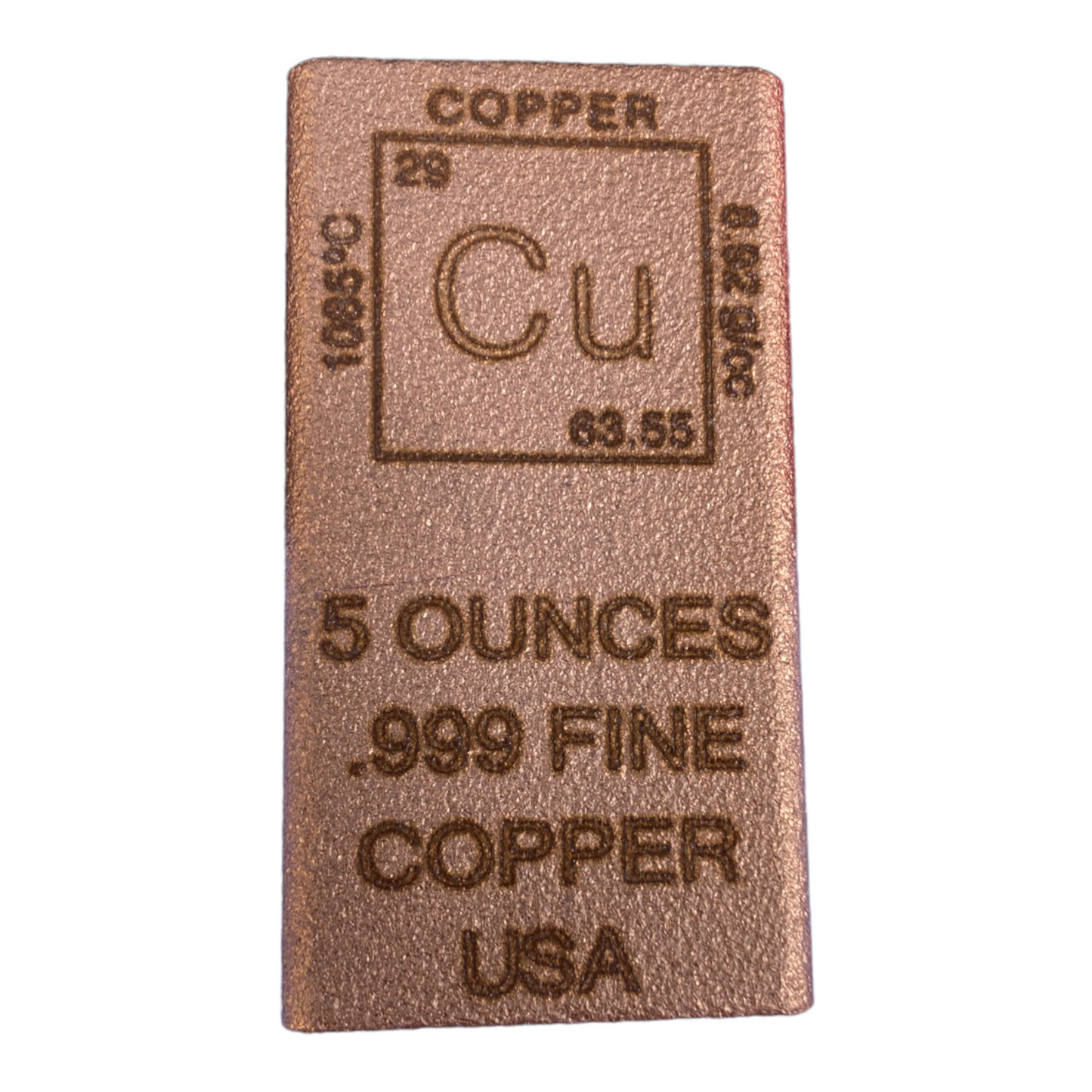 Cu Element 5 oz Copper Bullion Bar by Liberty Copper