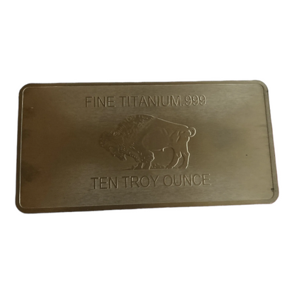10 oz Buffalo Titanium Bar by Liberty Copper