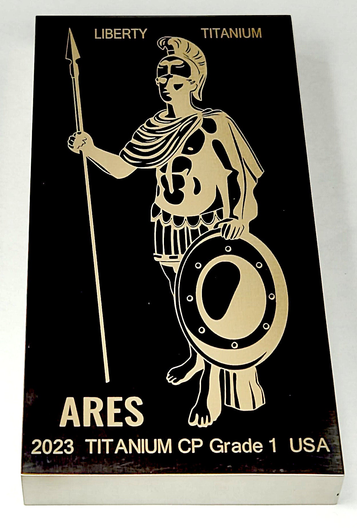 Ares 1 Pound Titanium bar | Titan Gods by Liberty Copper