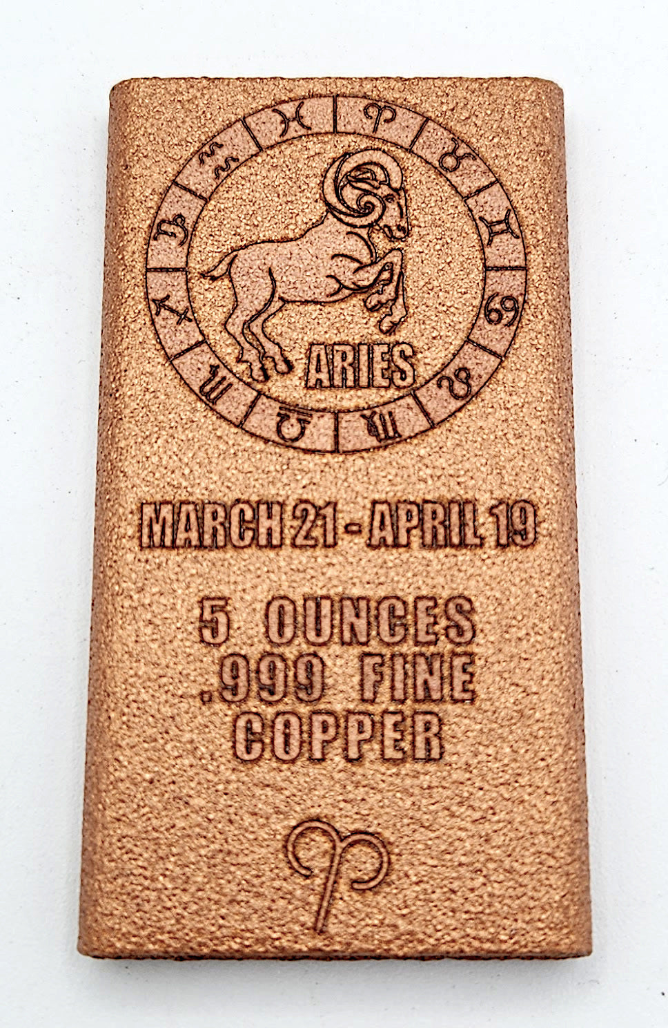 5 oz Copper Bar - Aries by Liberty Copper